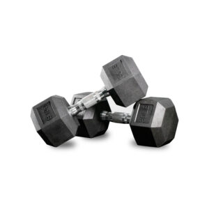 MANCUERNA HEXAGONAL AHULADA NEGRA 30 LBS