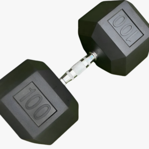 MANCUERNA HEXAGONAL AHULADA NEGRA 100 LBS