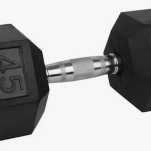MANCUERNA HEXAGONAL AHULADA NEGRA  45  LBS