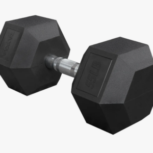 MANCUERNA HEXAGONAL AHULADA NEGRA  55 LBS